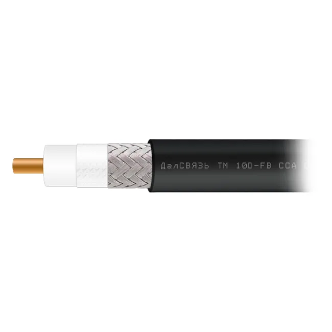 Кабель коаксиальный ДалСВЯЗЬ 10D-FB CCA PVC