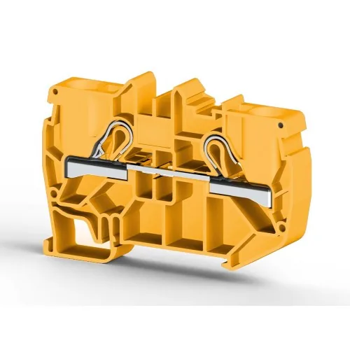 Клеммник пружинный быстрозажимной Push in, 10 мм.кв. жёлтый KLEMSAN PYK10 307133