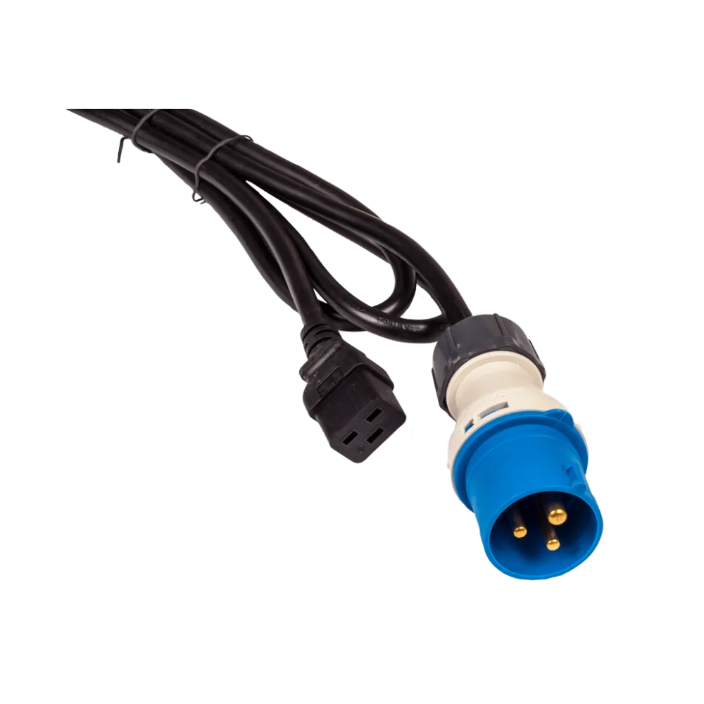 Шнур питания LANMASTER C19-I309 Male, 3х2.5, 220В, 16 А, 2.5 метра