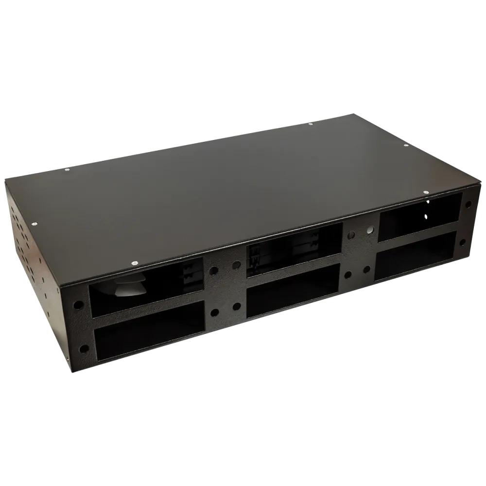 Кросс LANMASTER оптический 19" 2U на 6 адаптерных панелей