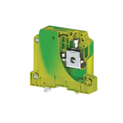 Винтовой клеммник на DIN-рейку 50 мм.кв., земля KLEMSAN AVK50 T 334190