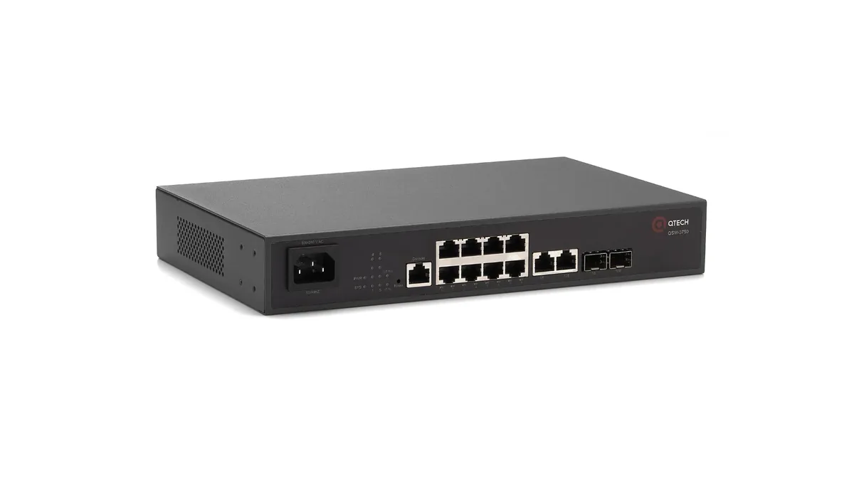 Управляемый коммутатор QTECH QSW-3750-10T-POE-AC