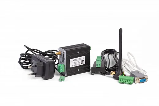 Модем GSM/GPRS Теплоком RS-232/485 2Sim (модем, кабель, БП, антенна 2,5 м 3 Дб, адаптер крепления)