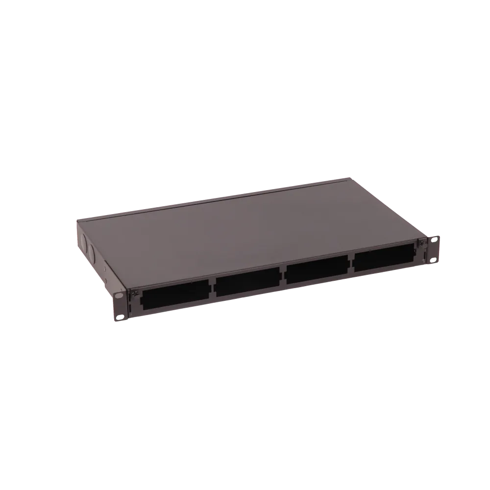 Бокс LANMASTER 19" на 4 кассеты MPO