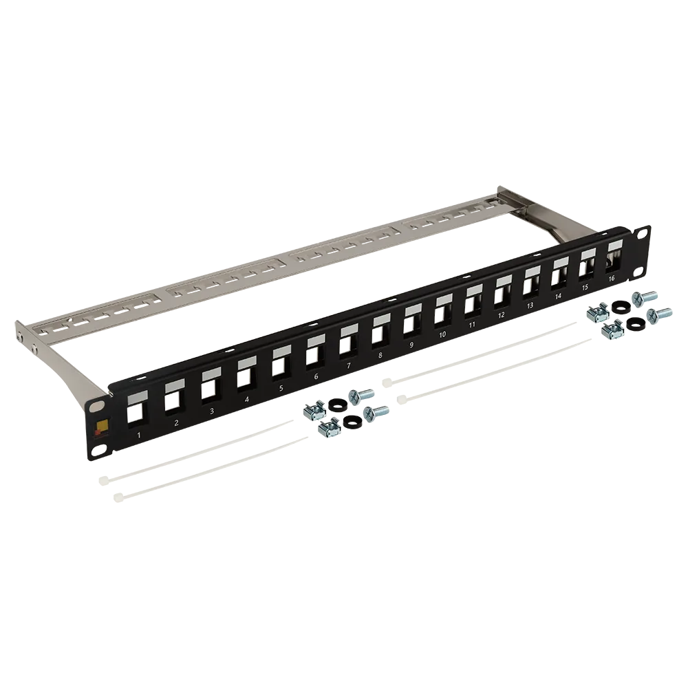 Патч-панель наборная 19" экранированная 16 портов 1U LANMASTER