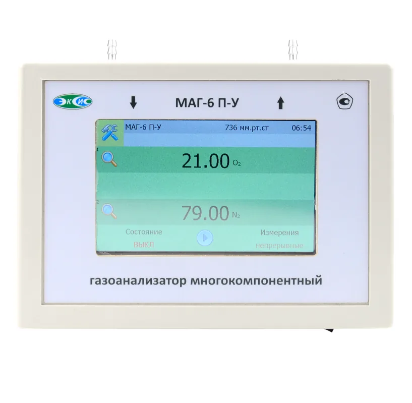 Газоанализатор ЭКСИС МАГ-6 П-У O2 CO2 для пищевой упаковки