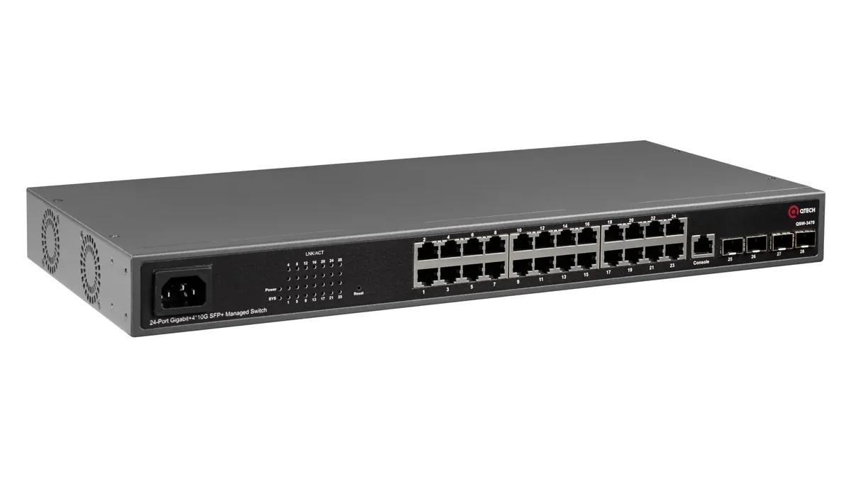 Управляемый коммутатор QTECH QSW-3470-28TX-AC