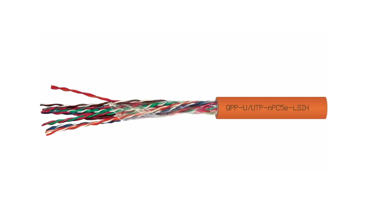 Кабель витая пара QTECH QPP-U/UTP-10PC5e-LSZH-305