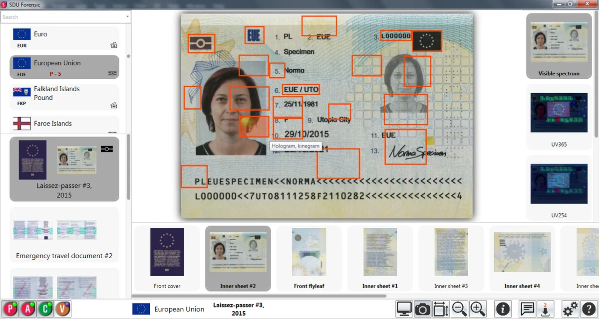 Информационно-справочная система Regula Secure Documents Ultimate