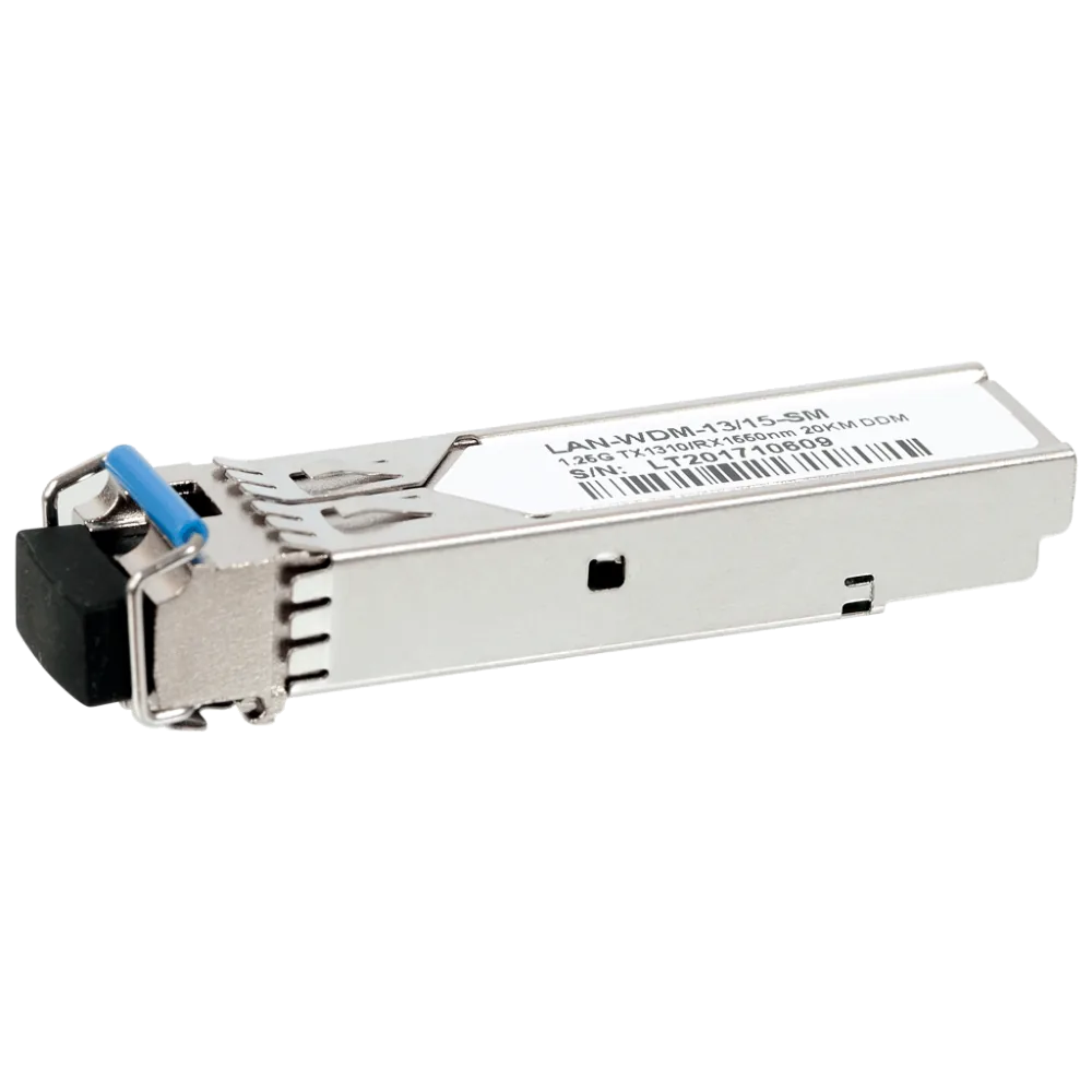 Модуль LANMASTER SFP WDM 1.25G, 1310nm/1550nm, 20 km, LC, DDM, Cisco