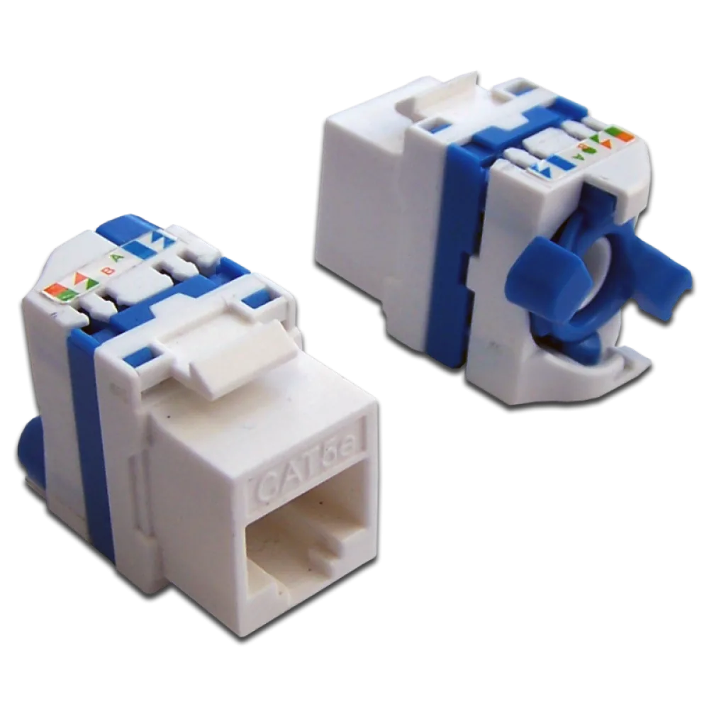 Модуль LANMASTER Keystone Tooless, RJ-45, кат.5E, UTP, 180 градусов, белый