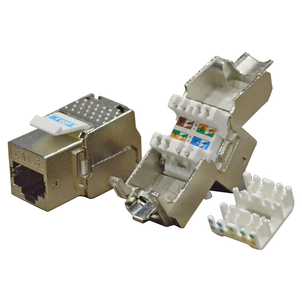 Модуль LANMASTER Keystone RJ45, Cat.6, STP, 180 градусов