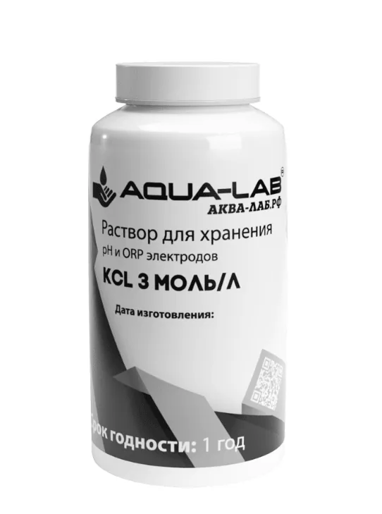 Раствор AQUA-LAB KCL-3 3 моль/л 225 мл
