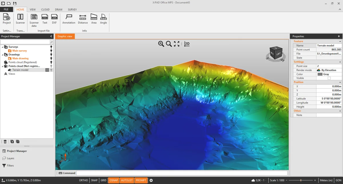 Модуль ПО GeoMax X-Pad Office MPS TOPO