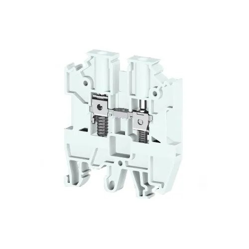 Винтовой клеммник на DIN-рейку с пружиной 4 мм.кв. белый KLEMSAN AVK-Y4 304506