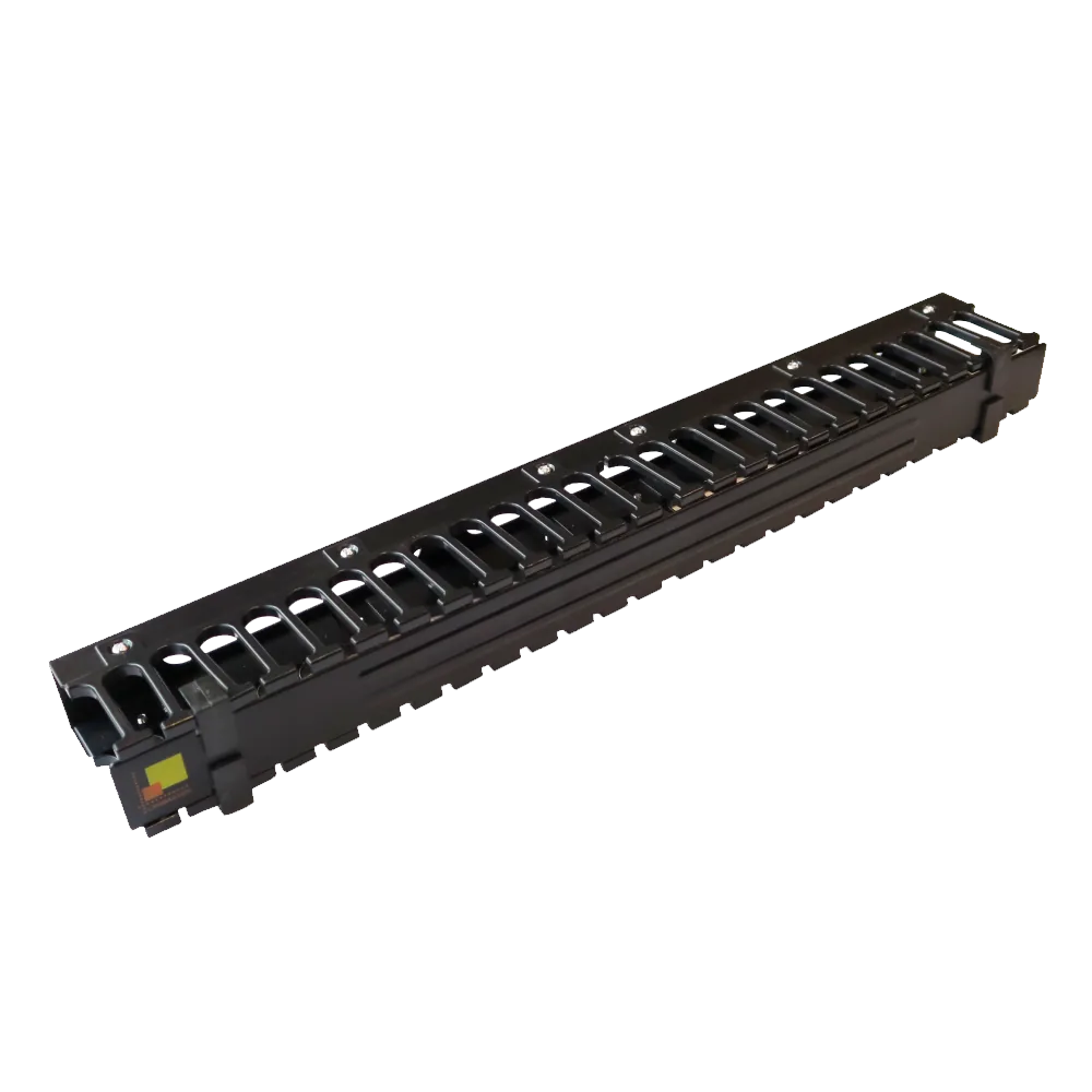 Кабельный органайзер LANMASTER 19" c крышкой